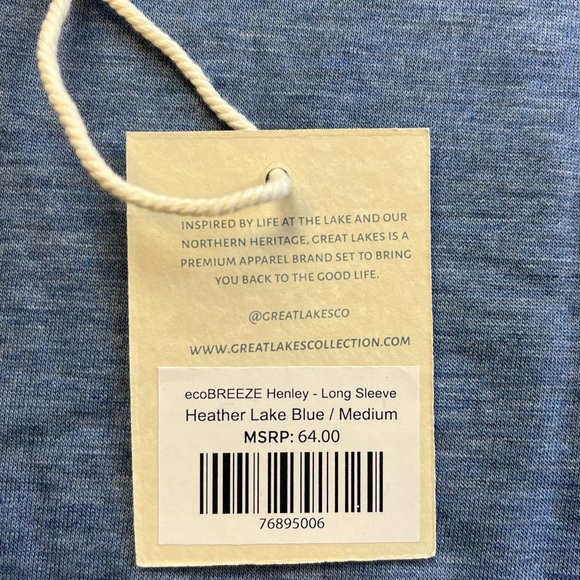Great Lakes long sleeve Henley R80 - Picture 3 of 4